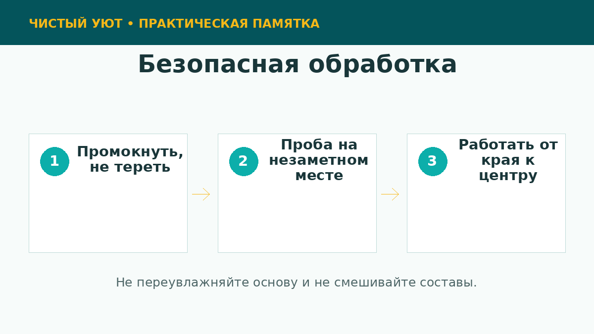 Порядок безопасного удаления пятна с ковра