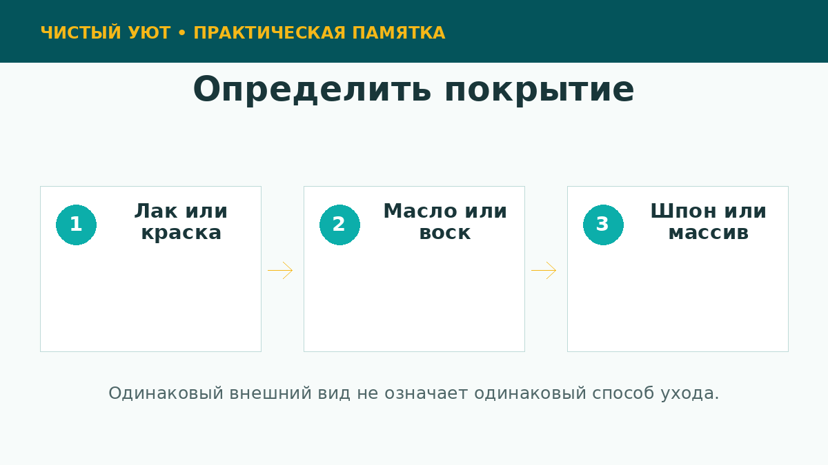 Определение покрытия деревянной мебели