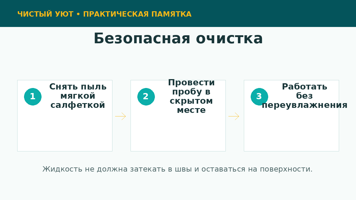 Бережная очистка кожаной мебели